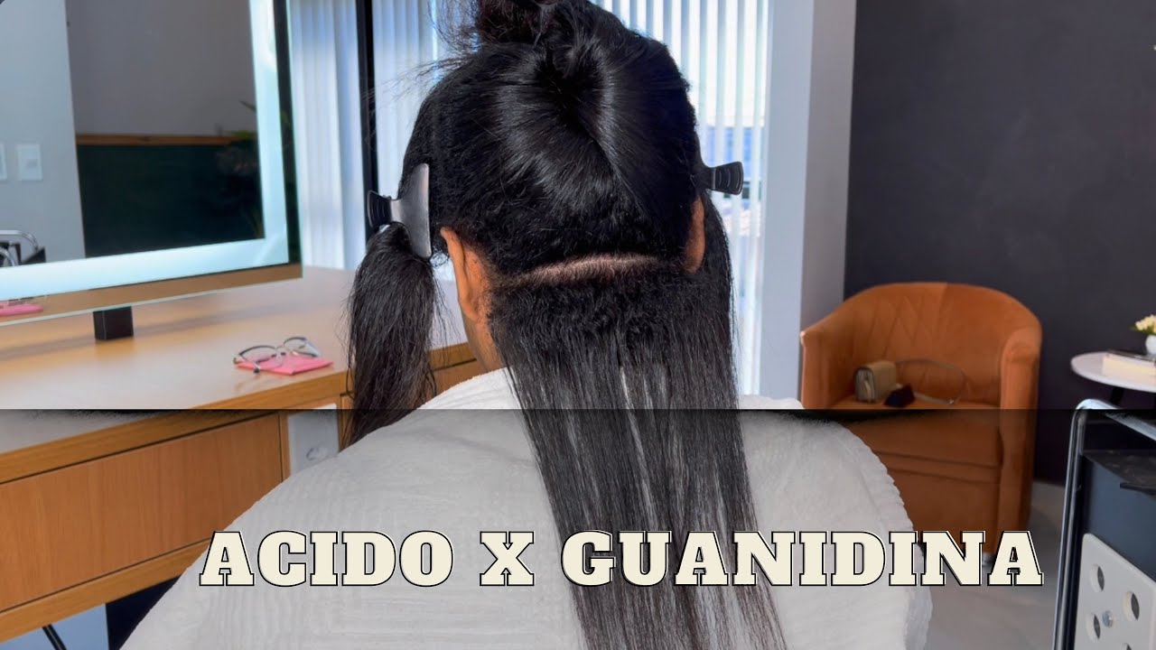 FIZ PROGRESSIVA EM UM CABELO COM GUANIDINA  😱 OLHA O QUE ACONTECEU
