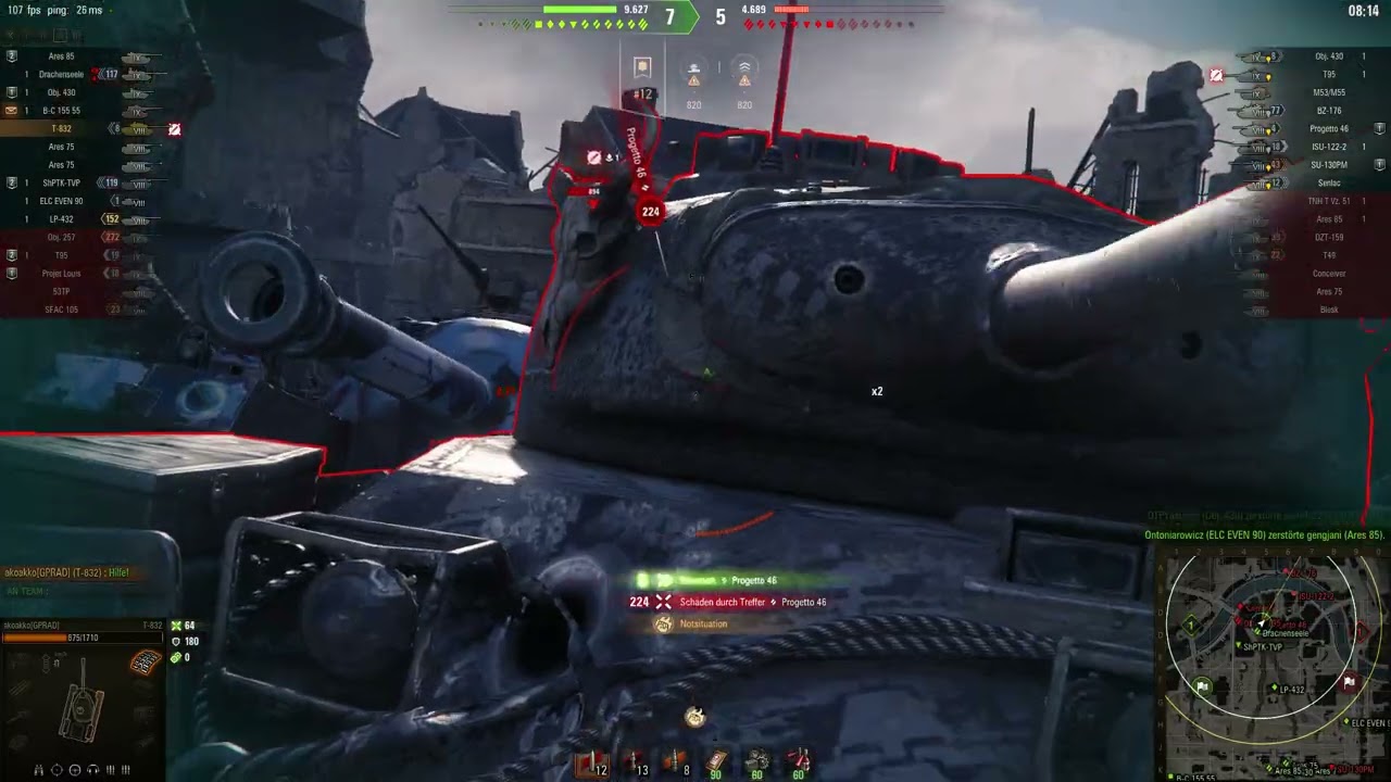 Glückwunsch an WARGAMING - World of Tanks, WoT deutsch - T92 Scout + T 832 + ASTRON Rex 105 mm !!!