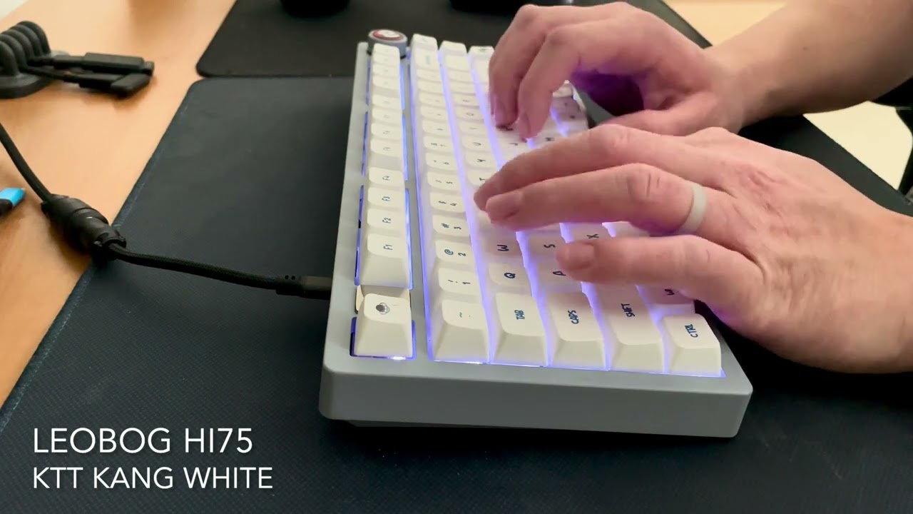 Leobog Hi75 | KTT Kang White | MDA Keycaps | Typing Sound ASMR