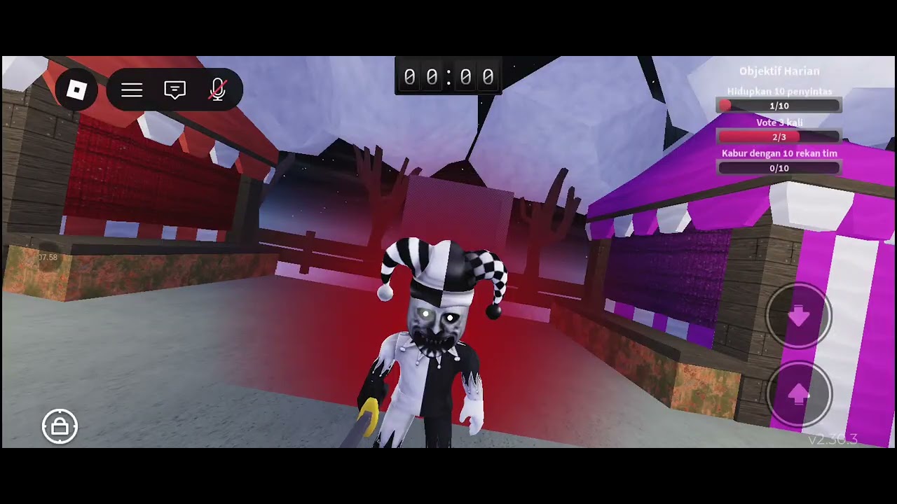 Aku bertahan hidup dari pembunuh!! Roblox 