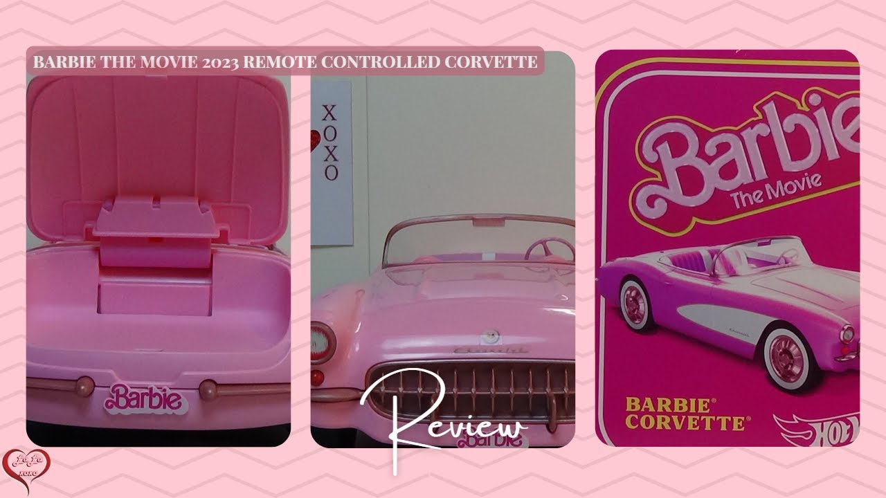 Barbie the Movie 2023 Hot Wheels RC Barbie Corvette Car HPW40 Review