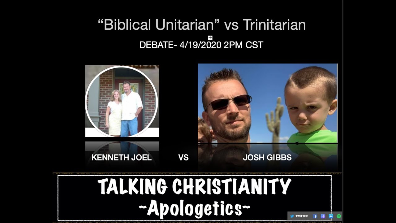 Unitarian vs Trinitarian Debate ~Kenneth Joel vs Josh Gibbs~ Did Jesus exist in the Old Testament?