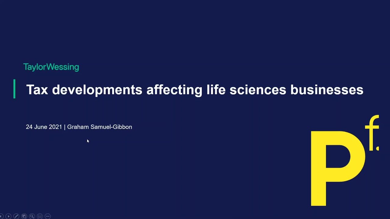 Tax developments affecting life sciences businesses