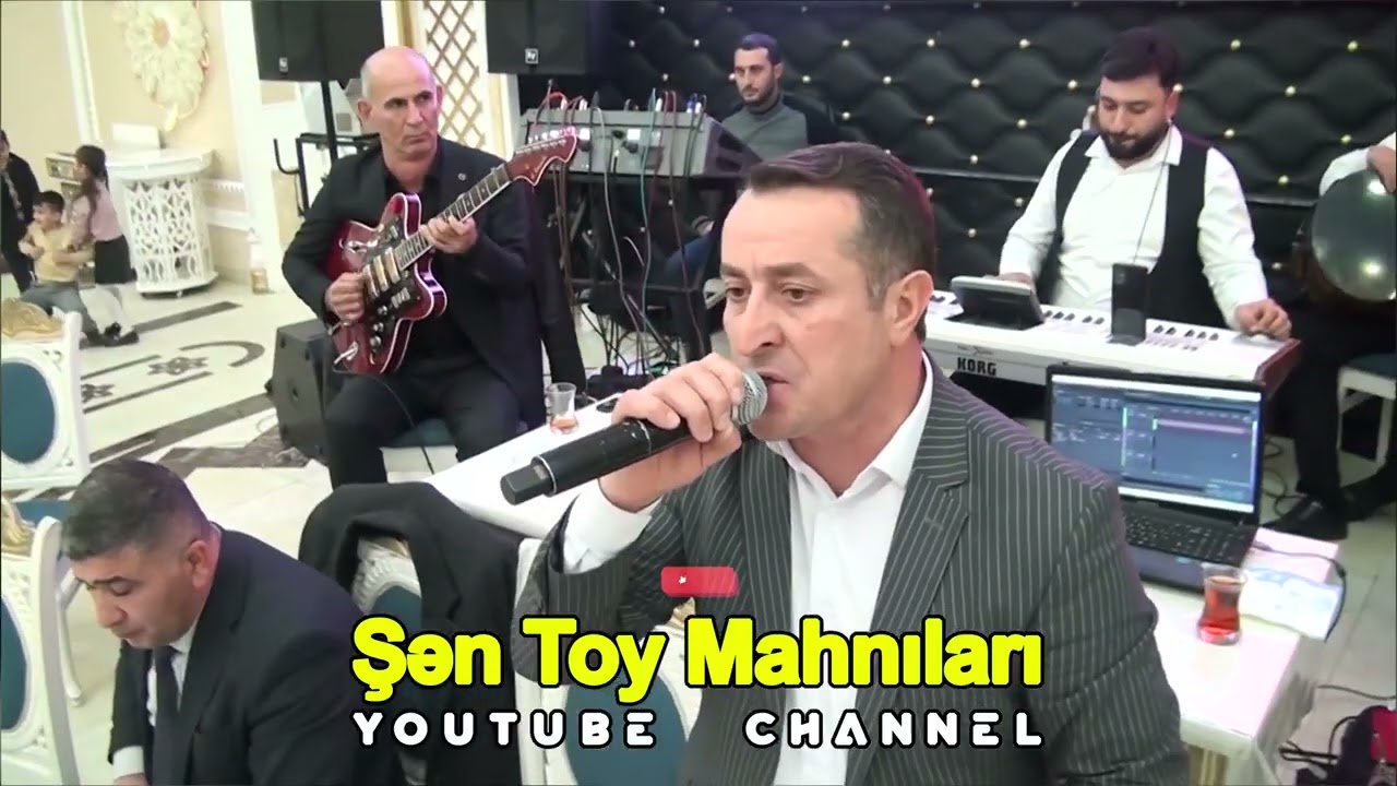 yeni şen toy mahnilari oxuyan Tapdıq Agcabedili   gitara Asif Agcabedili   qarmon Elvin
