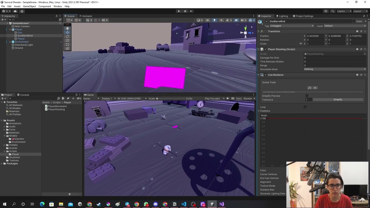 53  Survival shooter   disparo player p1 - Curso Unity - OpenBootcamp