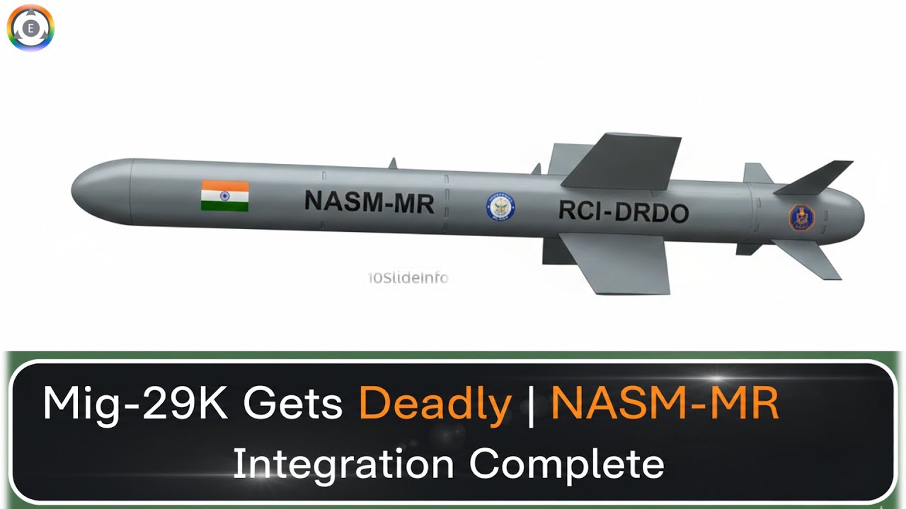 Индийский МиГ-29К становится смертоносным! Интеграция NASM-MR завершена 🇮🇳