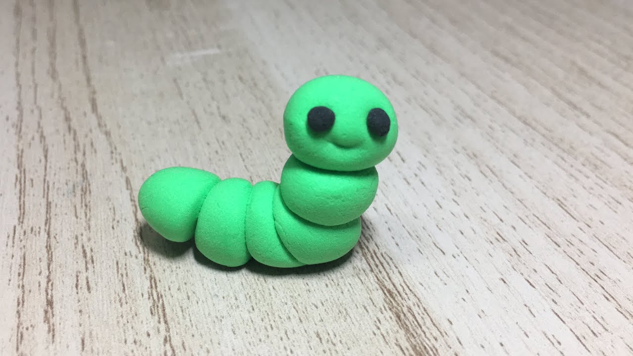How to clay worm molding animals | Polymer clay | Pikky clay