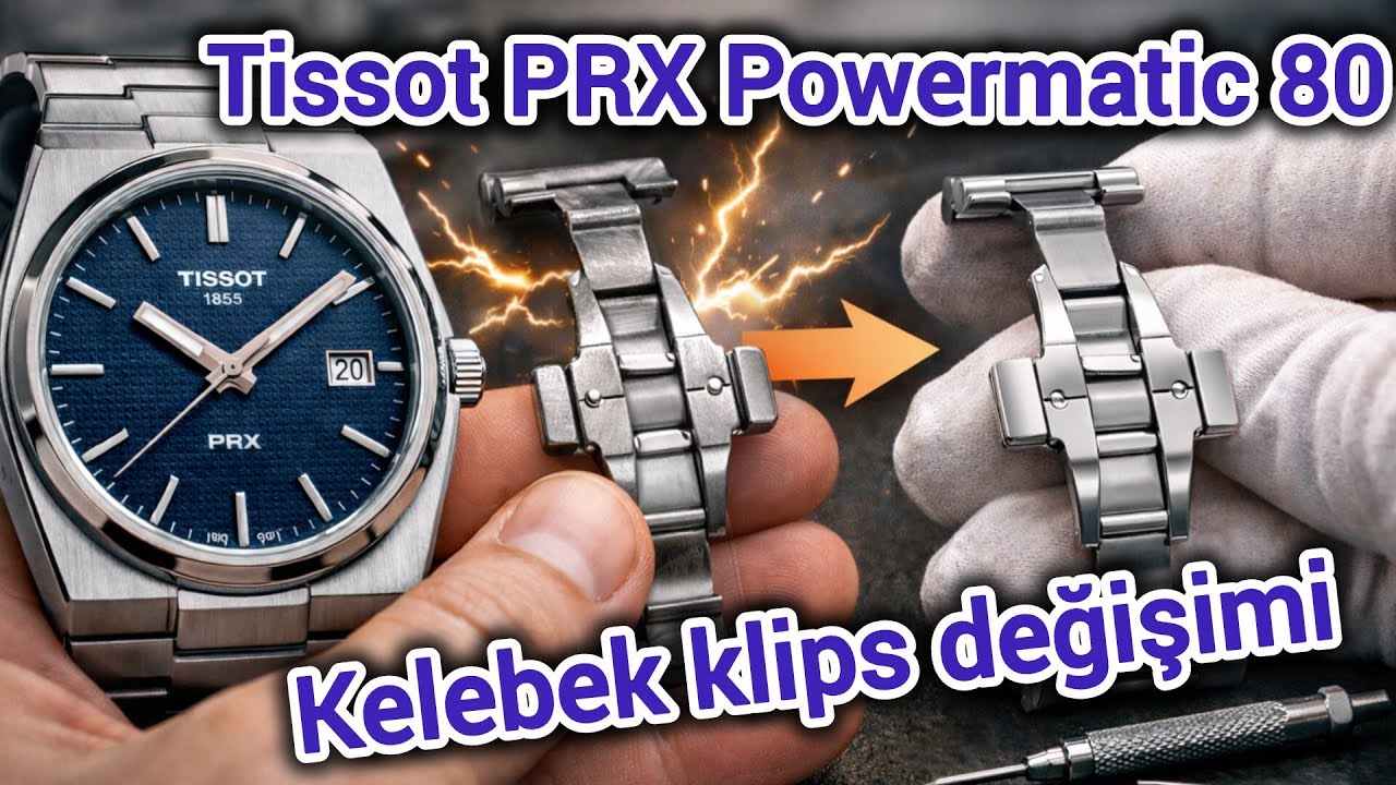 Tissot PRX (40mm) – Замена застёжки-бабочки