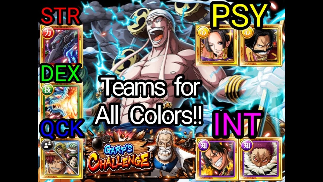 (OPTC) Garp's Challenge Enel Team Compilation #1