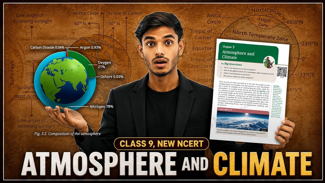 Class 9 Geography Chapter 3 | Atmosphere and Climate | New NCERT 2026-27 | Complete Explanation 