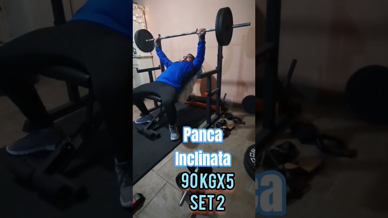 Massimale panca inclinata 110 kg + top set 90kg x5 