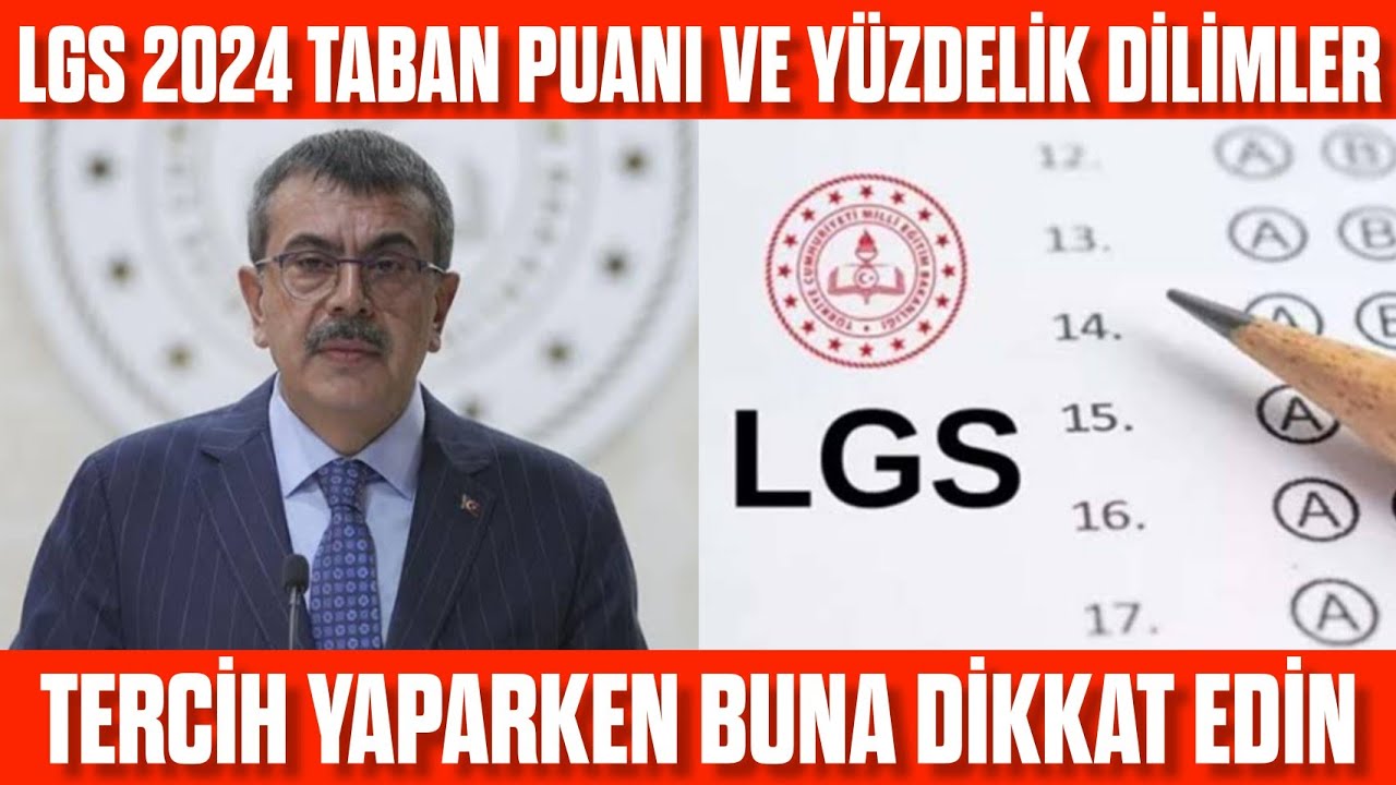 LGS 2024 İstediğin lisenin yüzdelik dilimini bu şekilde bulabilirsin! 2024 LGS Taban puanı!