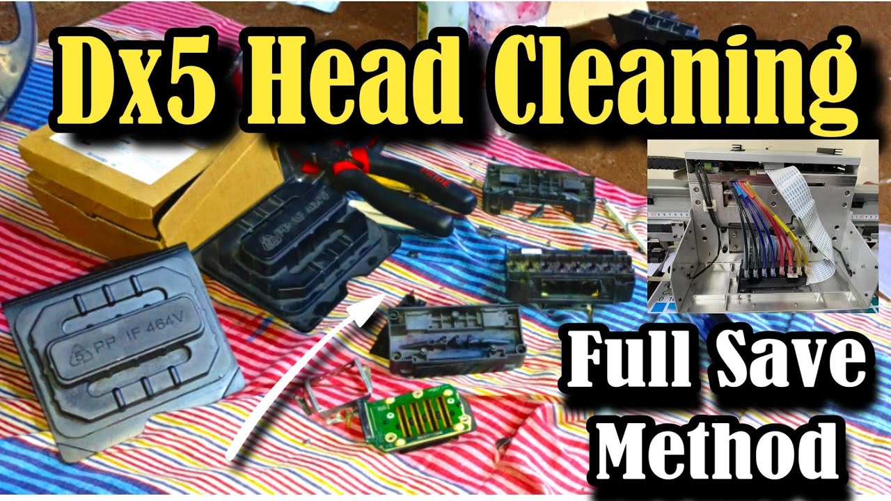 How To Clean epson Dx5 Head || Head Cleaning || Nozzle Missing || Block Head Cleaning || Eco Solvent