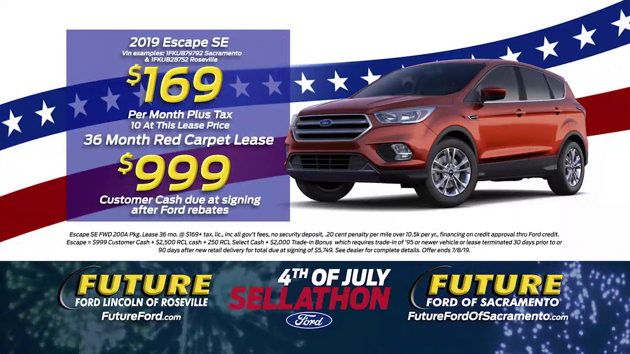 Future Ford of Roseville July 4th Sales Event - Escape & Edge