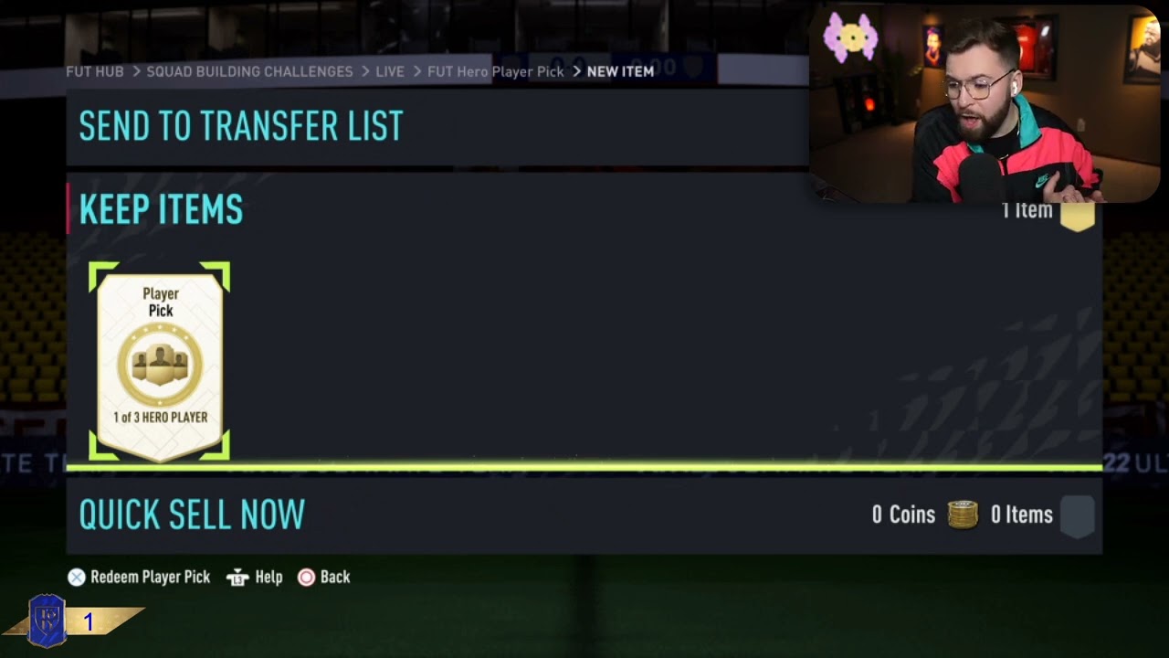 first fut hero player pick