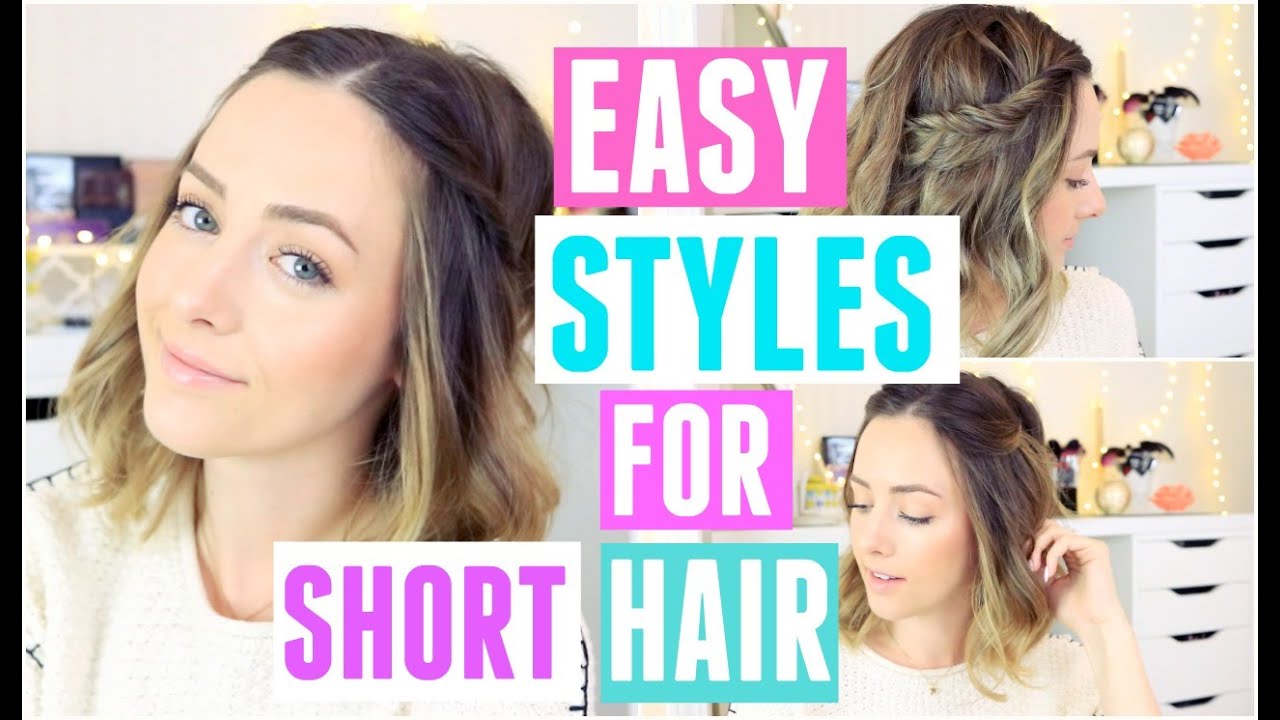 Hairstyles For Short Hair + EASY Way To Curl Hair!