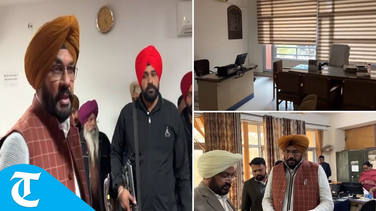 Minister Kuldeep Dhaliwal visits Mohali Kisan Bhawan, finds many employees on leave