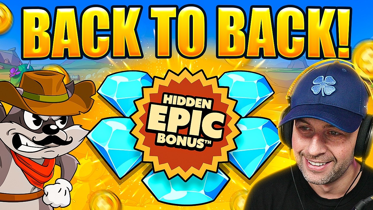 We got BACK TO BACK 5 SCATTER HIDDEN EPIC BONUSES on LE COWBOY!!