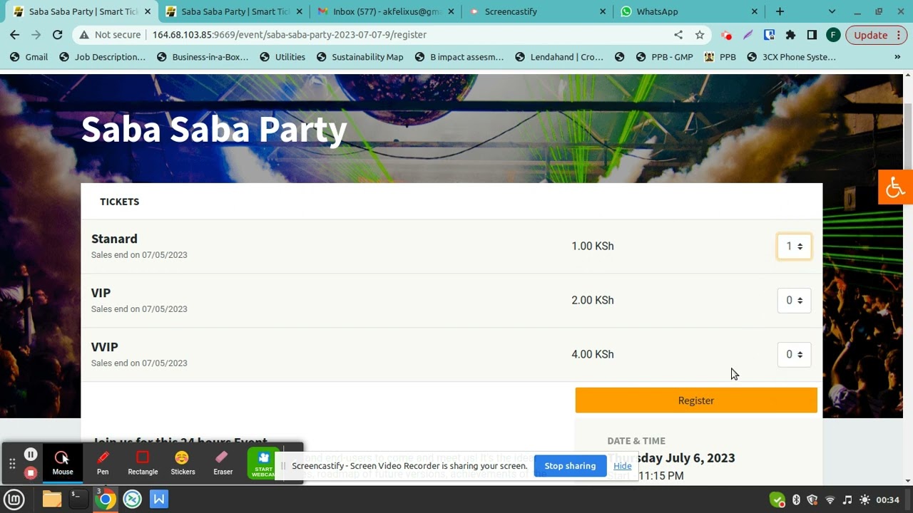 How to buy an Event ticket on Smart Tickets video converter com