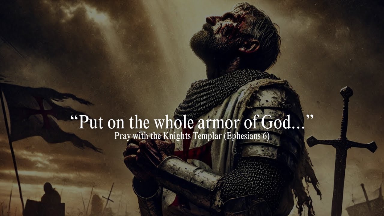Put on the Armor of God! Pray with the Knights Templar. #Prayer #Bible #God #Jesus