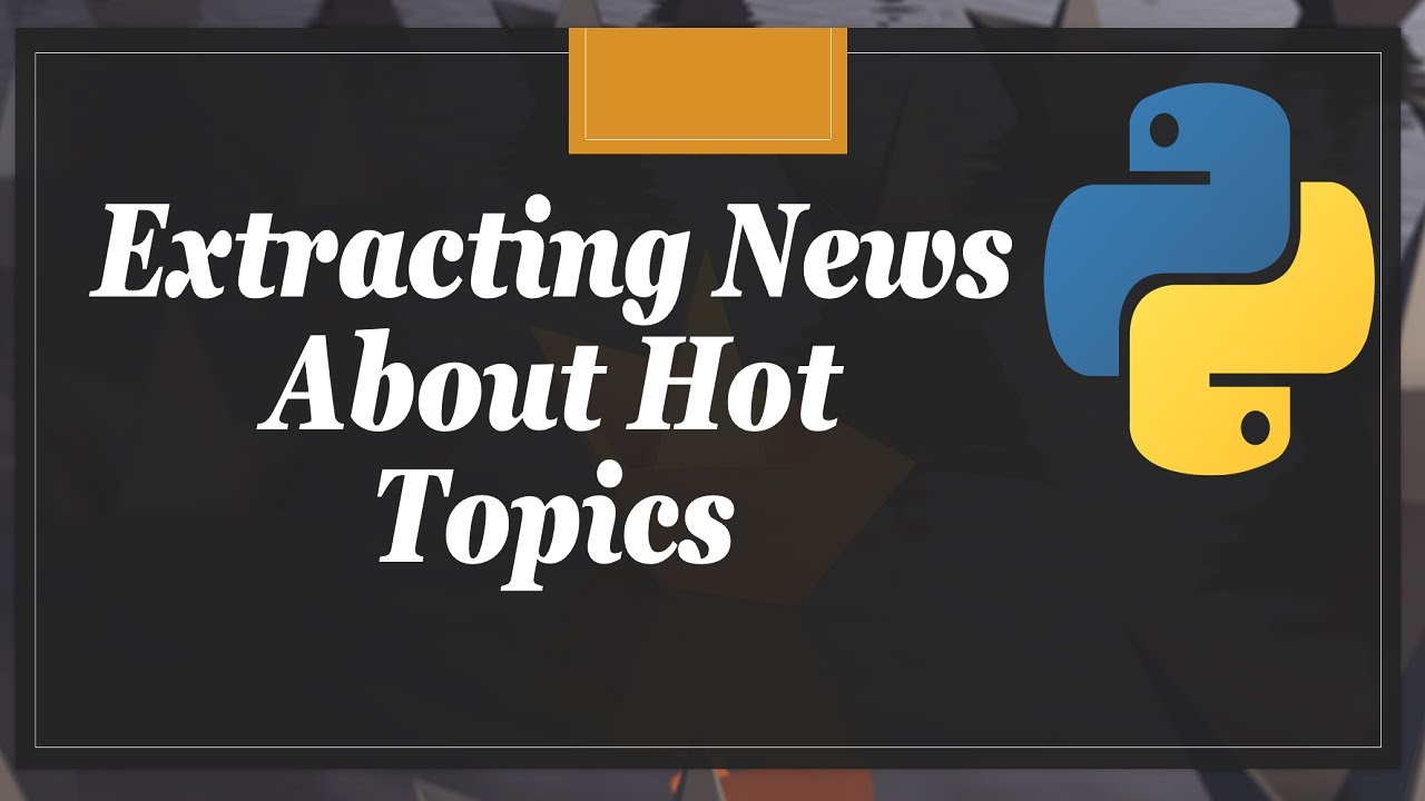 Extracting News From Google Using Python