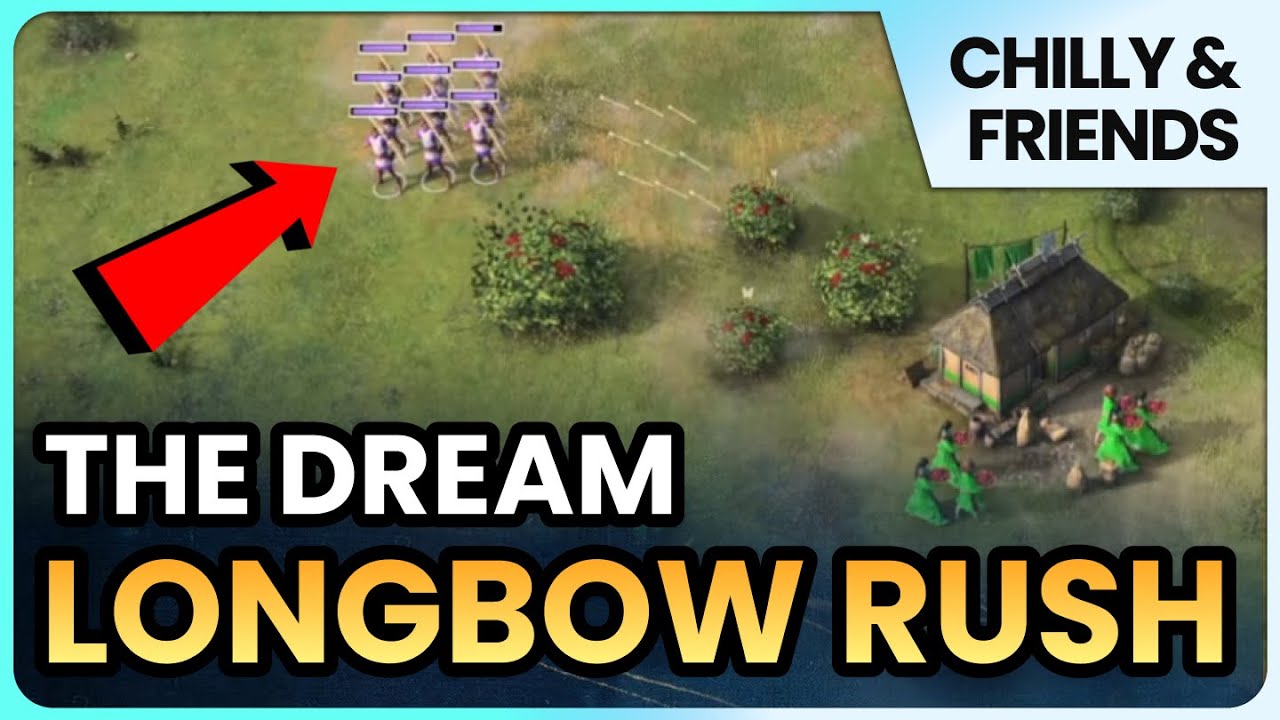 AOEIV 4v4 Team Ranked - The English Longbow Rush Dream