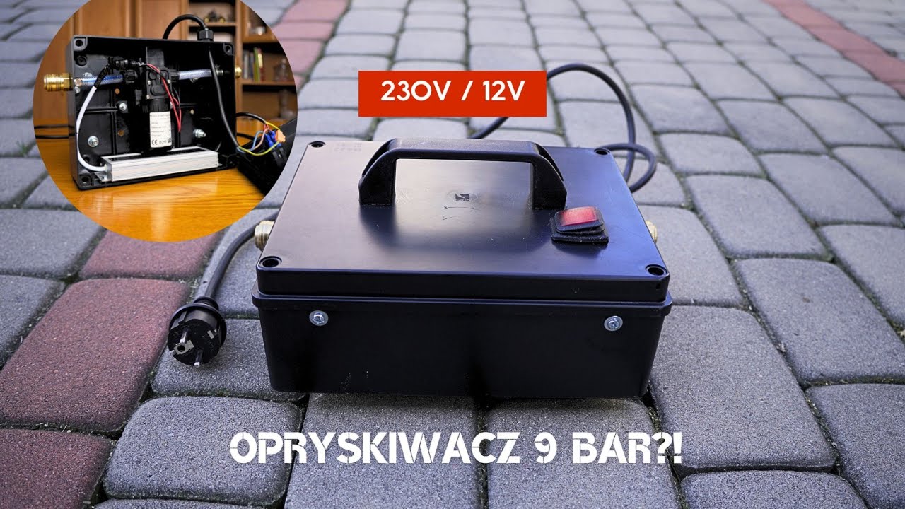 Opryskiwacz ciśnieniowy 9 BAR? - 230V lub 12V zasilany z wiadra | Brilliant Clean