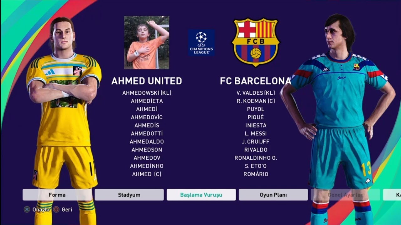 2025-26 UCL Yarı final 1.maçlar Ahmed United Barcelona 