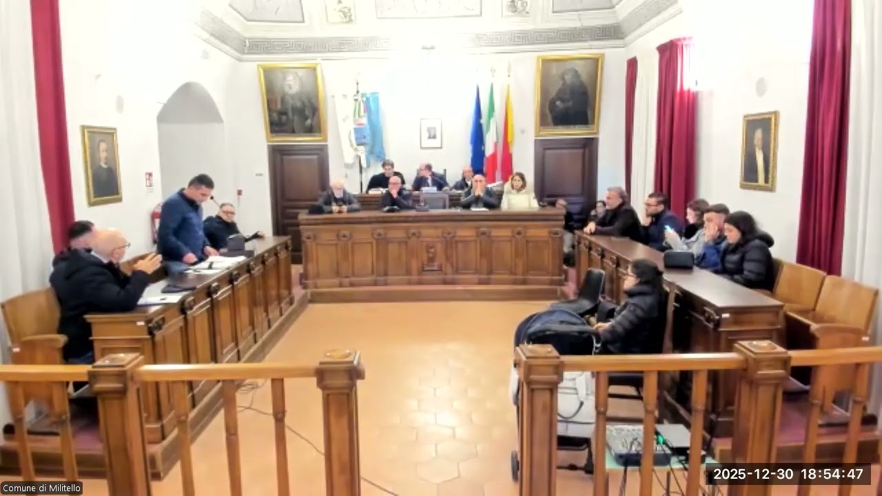 Consiglio Comunale del 29/12/2025 - seconda seduta
