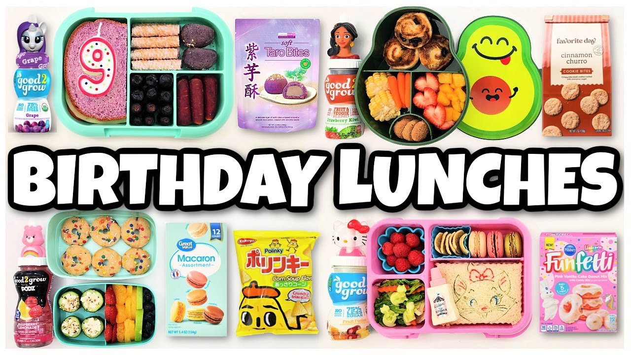 School Lunch TAKEOVER! 🎂 Lily's Birthday Lunches - Bunches of Lunches