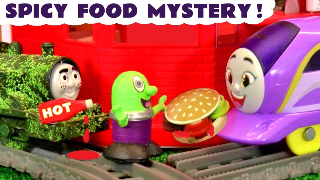 Funlings Spicy Food Mystery with Toy Trains and Tom Moss