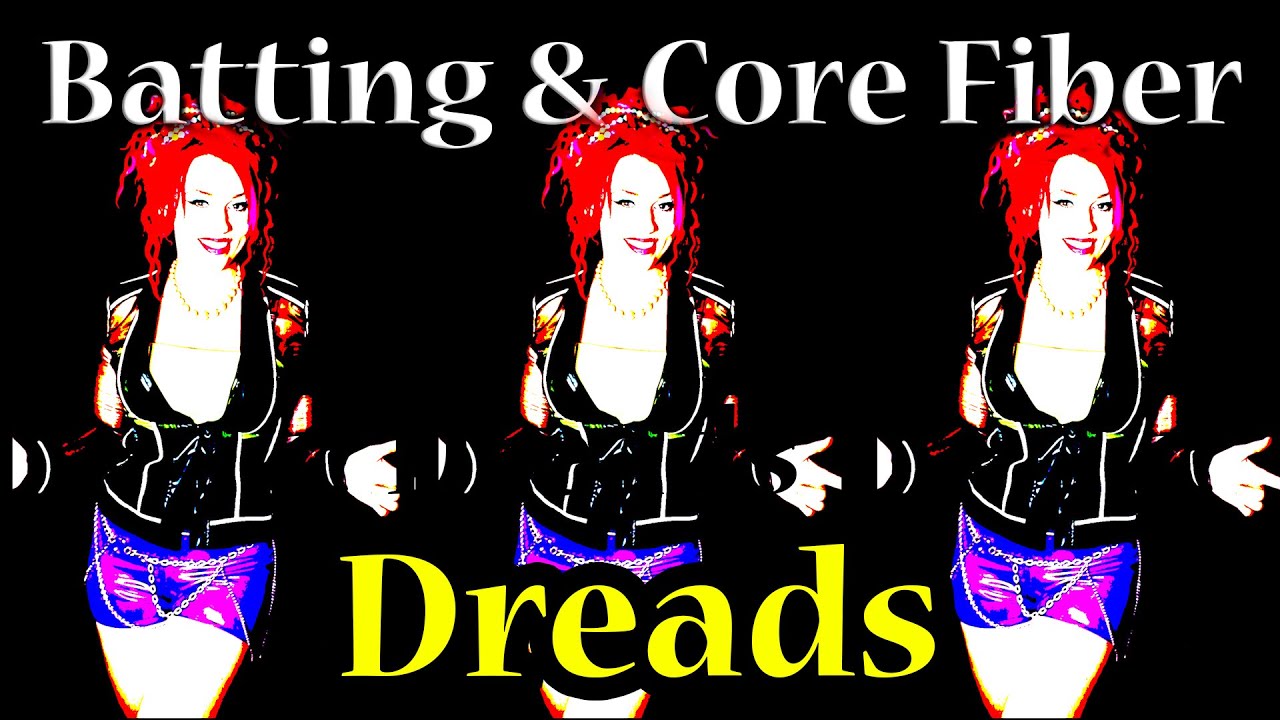 Batting & Core Fiber Wool Dread Tutorial ~ Money Saving Edition! $$$