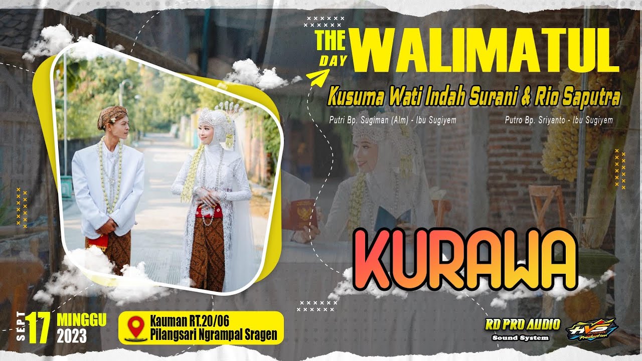 Live Stream Wedding Kusuma & Rio | Campursari KURAWA MUSIC | RD 3 PRO AUDIO | HVS SRAGEN