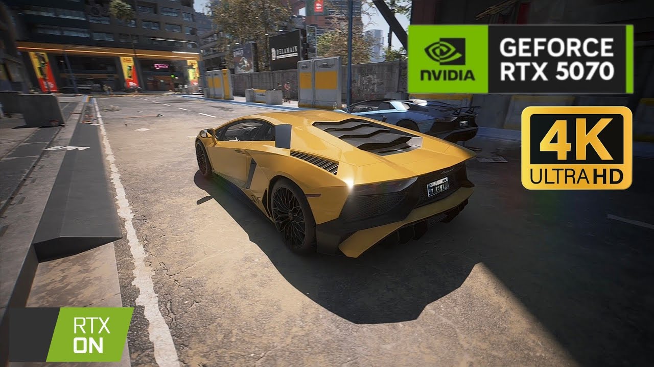 Lamborghini Aventador LP 750-4 SV mod / cyberpunk 2077 / ultra realistic mod / path tracing ON