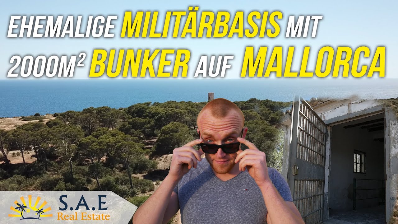 EHEMALIGE MILITÄRBASIS MIT 2000 M2 BUNKER AUF MALLORCA ZUM KAUF?!