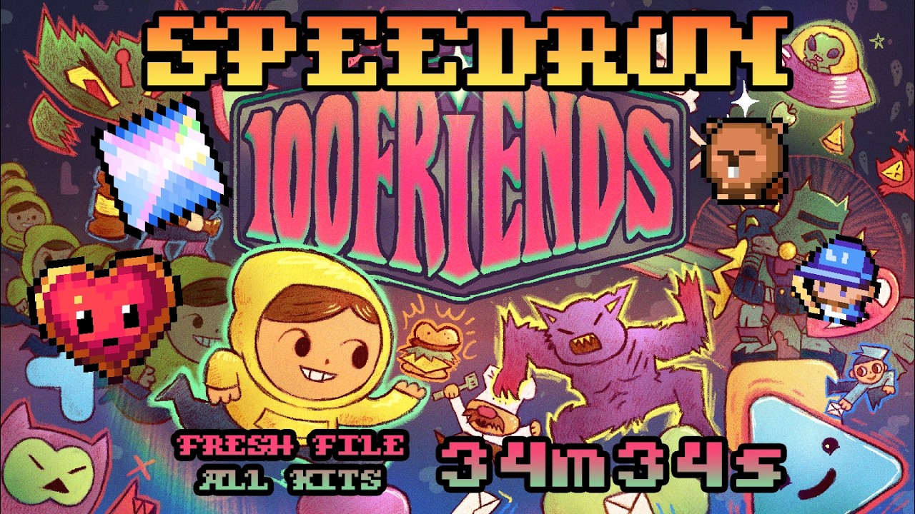 100FRIENDS Speedrun: All Kits, Fresh File [34m 34s]
