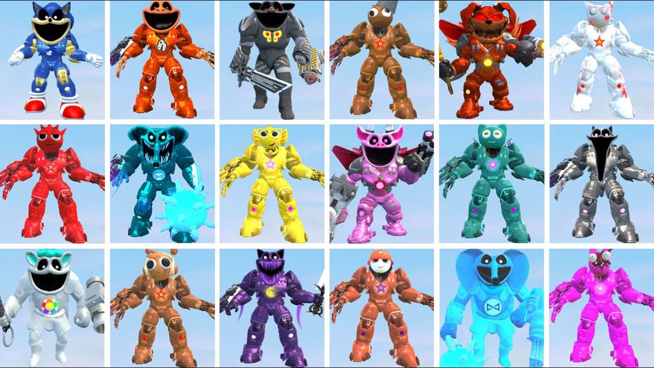 WHICH FAMILY IS STRONGER? MECHA TITAN SPRUNKI VS BUBBA POPPY PLAYTIME In Garry's Mod!