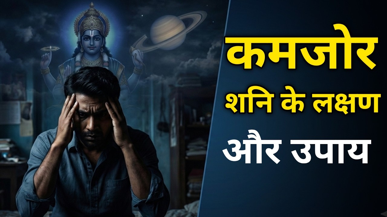 कमजोर शनि के लक्षण और उपाय | Week Saturn Remedy l  #satvikupay #saturnremedy