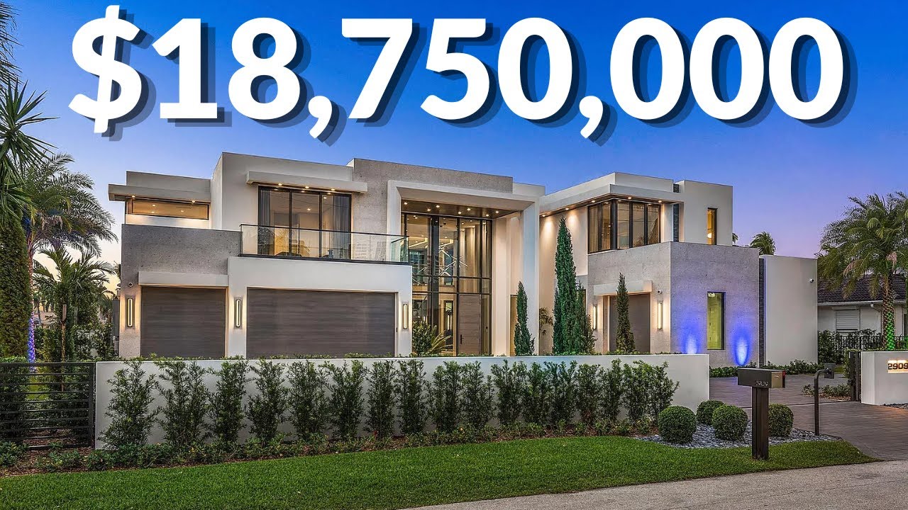 Inside an INSANE $18,750,000 Waterfront Mansion | Boca Raton Luxury Home Tour
