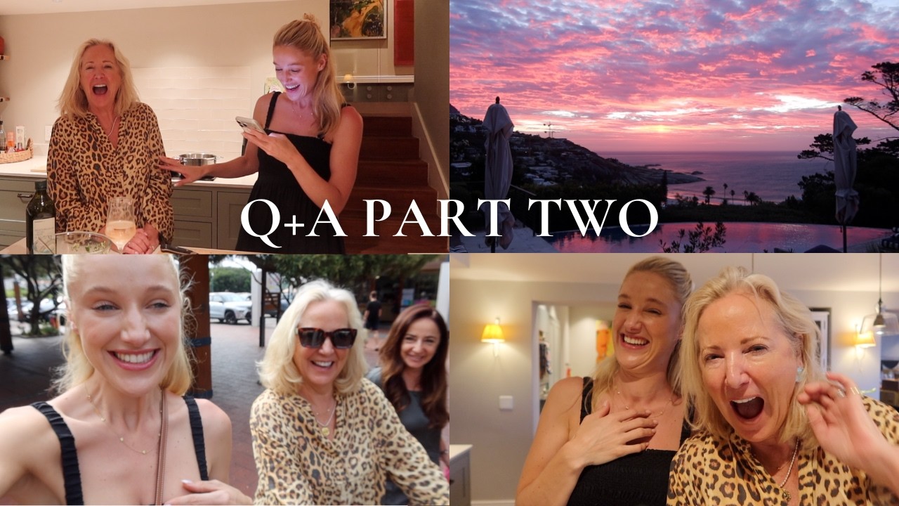 Q&A FINALE WITH MUMMY | SUPERMARKET SWEET IN CAPE TOWN | ITALIAN PASTA RECIPE & EMOTIONAL SUNSETS