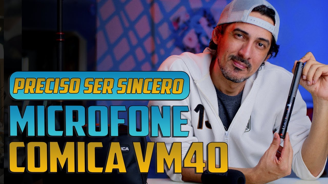 COMICA VM40 - Review completo do microfone shotgun que não estoura o audio mas...
