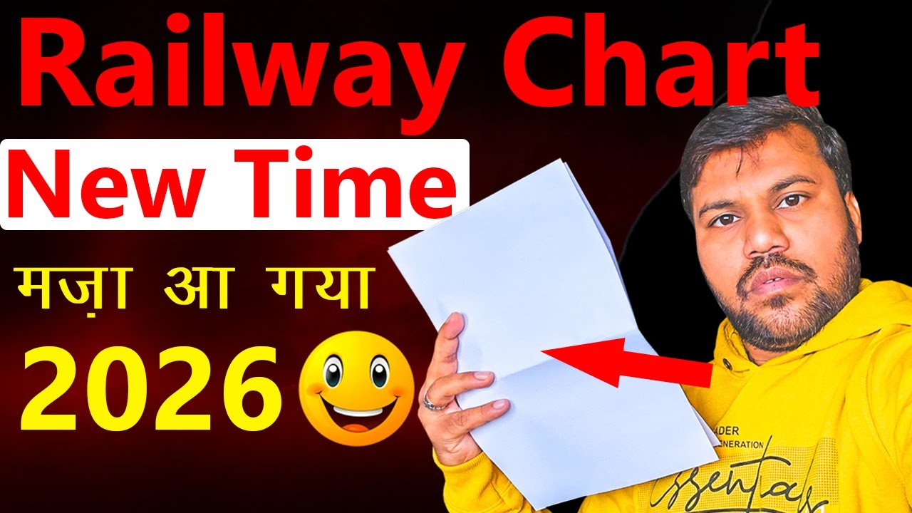 Train Chart Kitne Ghante Pahle Banta Hai, Train Chart Preparation Time 2026