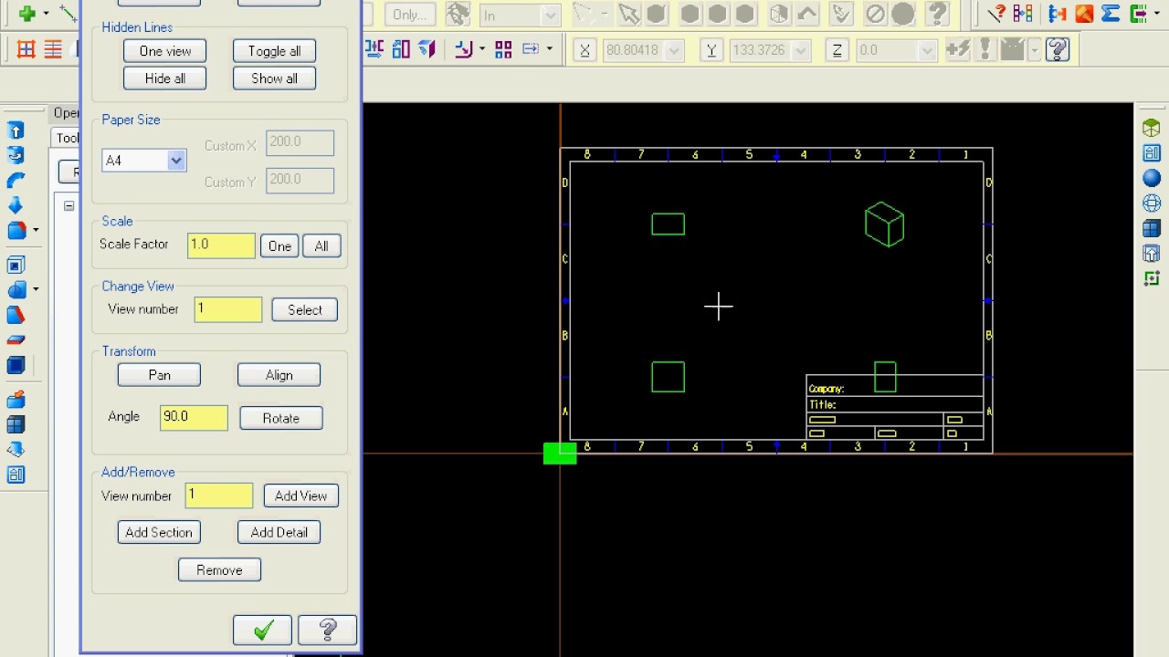 MASTERCAM,,,,, HOW TO CREATE DRAWING LAYOUT