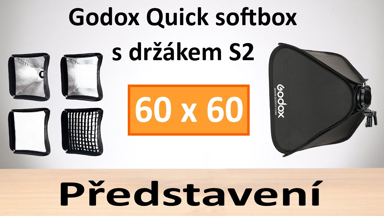 Softboxy Godox Quick 60x60 cm s držákem S2 - představení