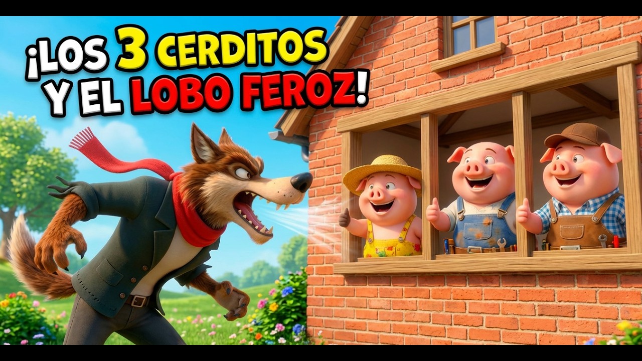 LOS 3 CERDITOS y EL LOBO - CANCIONES INFANTILES y CARICATURAS para niños