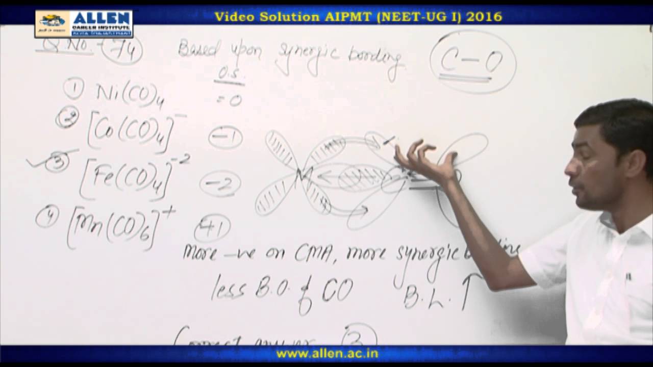 AIPMT 2016 Chemistry Solution &ndash; Q. 74, 75 (Paper Code-P) NEET-UG 2016 Phase I