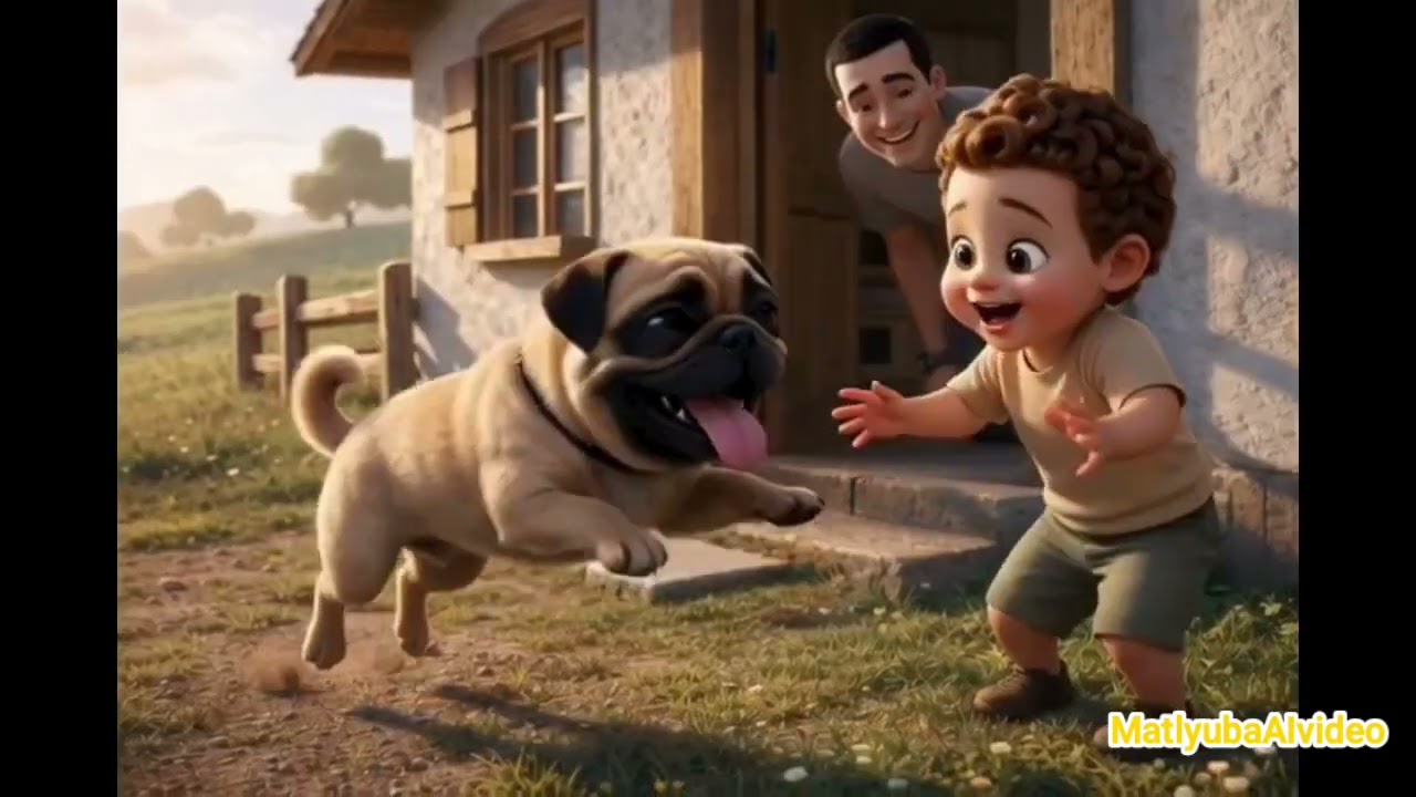 A sweet dog has found a family. 