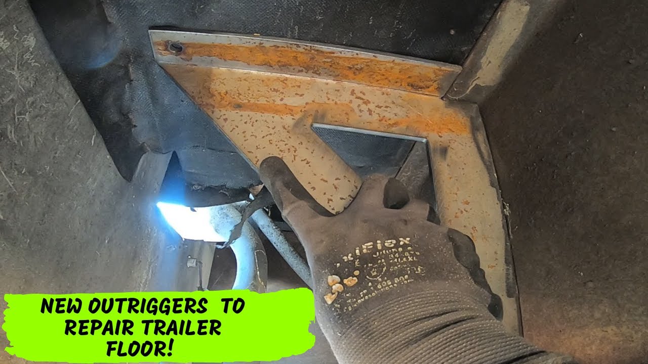 40' ALPHA Leisure TOY HAULER trailer floor repair!