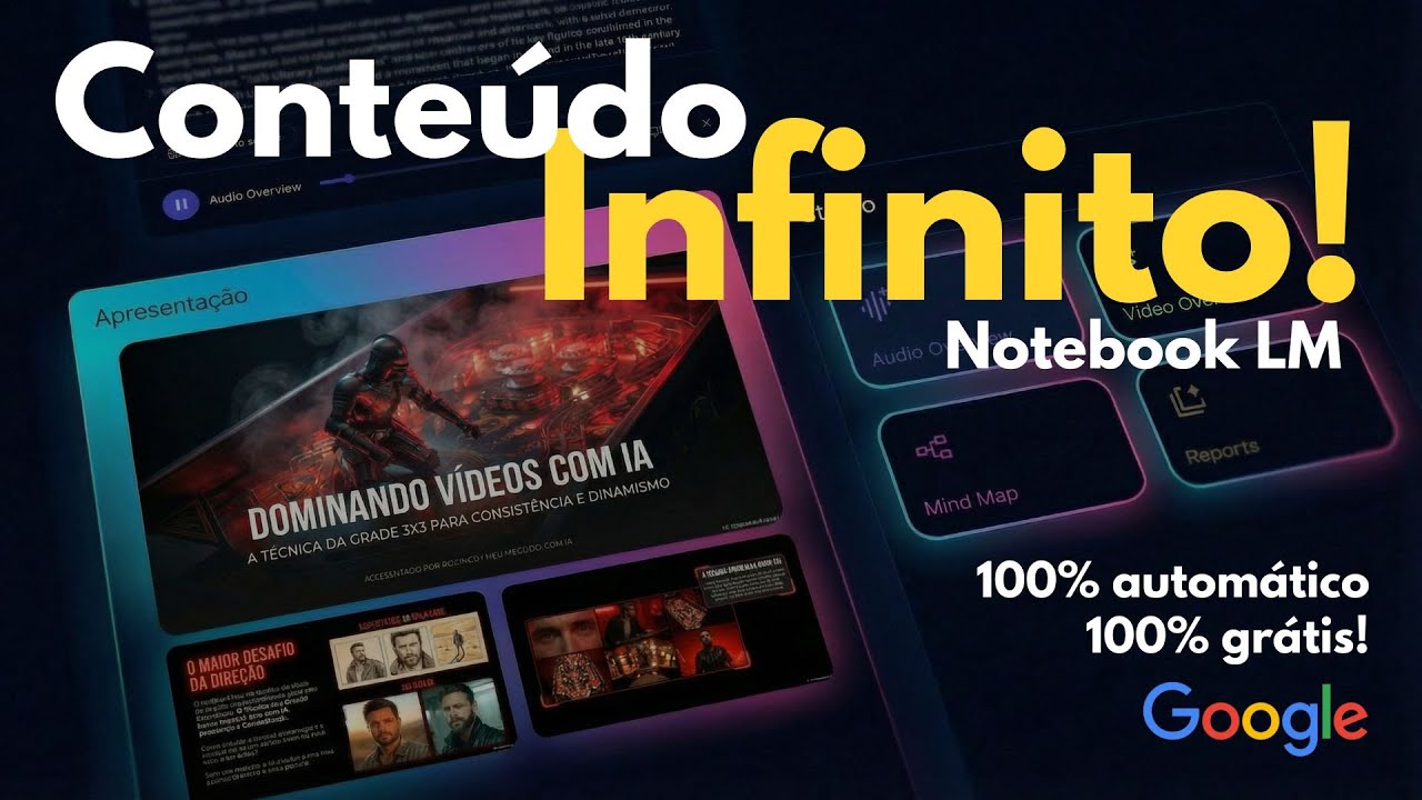 Como Criar Conteúdo com NOTEBOOK LM (GEMINI) do GOOGLE para Instagram, YouTube e TikTok