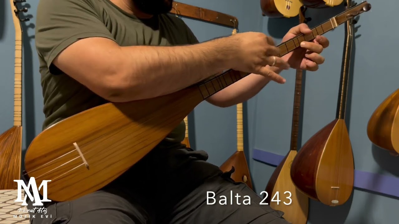 Dede Sazı Balta Bağlama Oyma Dut